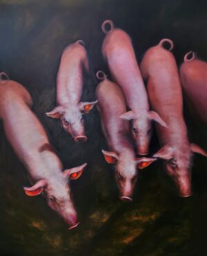 Obraz olejny Barbary Kuchnowskiej, 