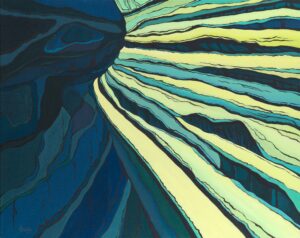 Abstrakcyjny obraz akrylowy Katarzyny Poszwińskiej 