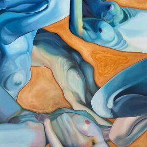 Galeria Wiele Sztuki, obraz olejny przedstawiający akty kobiece, utrzymany w surrealistycznym stylu