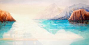 Galeria Wiele Sztuki, obraz akrylowy przedstawiający krajobraz morski