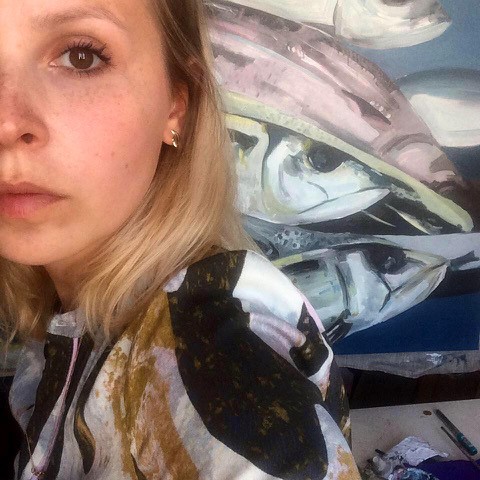 Galeria Wiele Sztuki, zdjęcie malarki Martyny Malka Góreckiej 