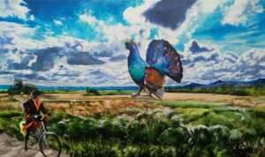 Galeria Wiele Sztuki, obraz autorstwa Anny Malinowskiej pod tytułem Wielki Majestatyczny Cietrzew