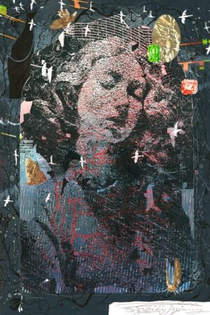 Galeria Wiele Sztuki, grafika autorstwa Karola Lewalskiego, wykonana w technice linorytu traconego barwnego, pod tytułem 