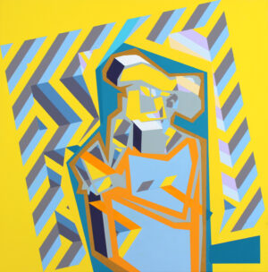 Galeria Wiele Sztuki, akrylowy obraz abstrakcyjny autorstwa dr hab. Marcina Kowalika pt. Astronom