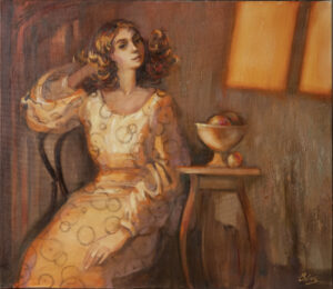 Na zdjęciu jest przedstawiony obraz olejny 