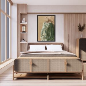 Na zdjęciu widać wizualizację w przykładowym wnętrzu rysunku autorstwa poznańskiej artystki Zofii Słupczyńskiej, pochodzącego z cyklu pod tytułem „Portret współczesnej kobiety”. Rysunek przedstawia stojącą postać kobiety, której twarz jest częściowo zasłonięta chustą. Praca jest dostępna w Galerii Wiele Sztuki.