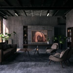 Na zdjęciu widzimy przykładową wizualizację obrazu olejnego „Istota