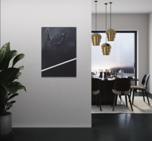 Zdjęcie przedstawia przykładową wizualizację akrylowego obrazu 