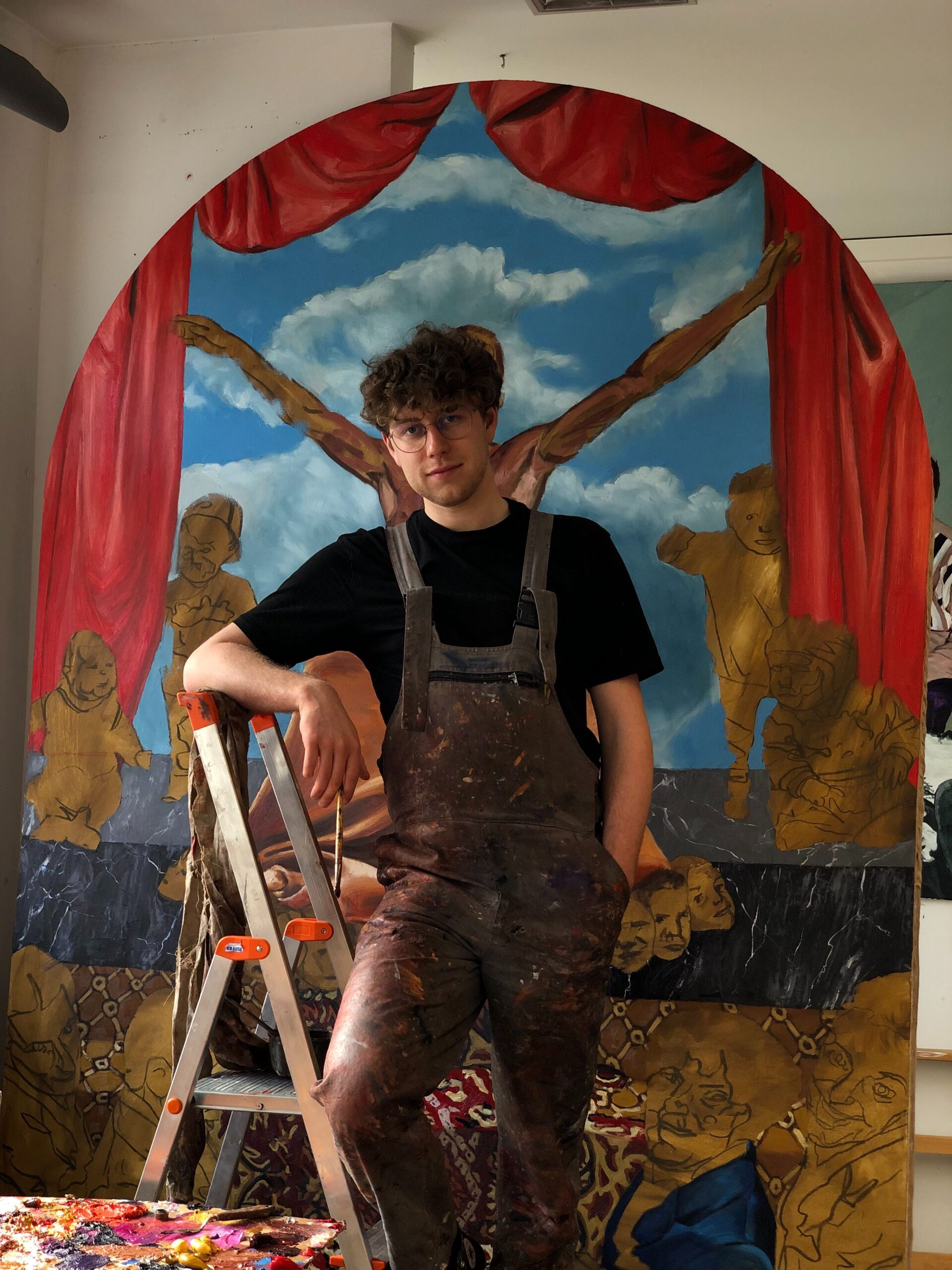 Zdjęcie reprezentowanego przez Galerię Wiele Sztuki malarza Mateusza Drozdowskiego,. Kupuj sztukę on-line., 