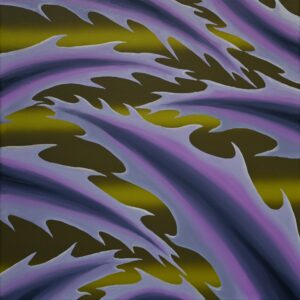 Galeria Wiele Sztuki prezentuje obraz Zbigniewa Olszyny wykonany w technice mieszanej pod tytułem „Aloes” (z tryptyku Ciernie), 2024. Kompozycja dynamiczna z ostrymi, kolczastymi formami przypominającymi liście aloesu.