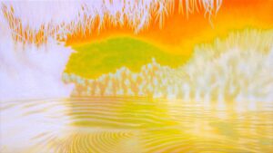 Galeria Wiele Sztuki prezentuje obraz olejny i ftalowy Macieja Marii Wichnowskiego pt. „Nad rzeką Kwai”. Ekspresyjny pejzaż w tonacjach jaskrawego pomarańczu i bieli, przedstawiający świetlistą taflę rzeki oraz zarysy egzotycznej roślinności w technice solaryzacji.