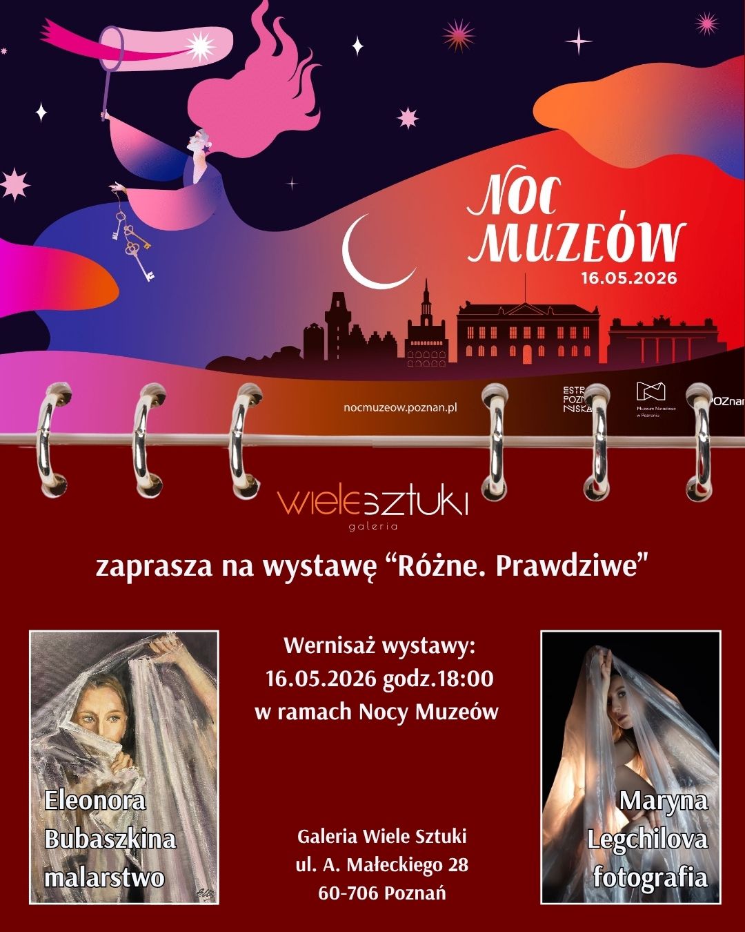 Noc Muzeów 2026 w Galerii Wiele Sztuki w Poznaniu. Najlepsza polska sztuka współczesna,